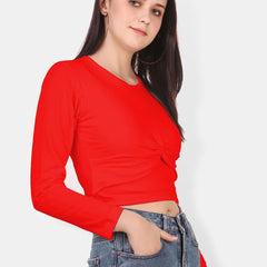 Be You Twisted Cotton Crop Top