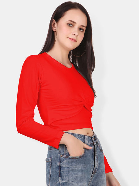 Be You Twisted Cotton Crop Top
