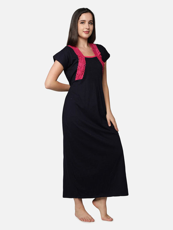 Be You Navy Blue Maxi Nightdress