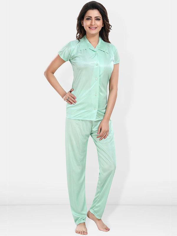 Be You Satin Shirt & Lounge Pant Night Suit
