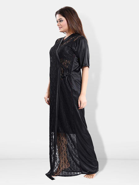 Be You Satin Maxi Nightdress With Robe