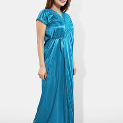 Be You 6 Piece Satin Maxi Nightdress