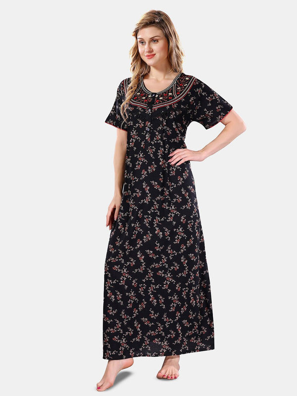 Be You Floral Printed Maxi Nightdress