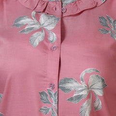 Be You Floral Printed Ruffles Night Suit
