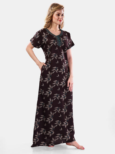 Be You Floral Printed Maxi Nightdress