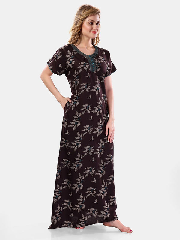 Be You Floral Printed Maxi Nightdress