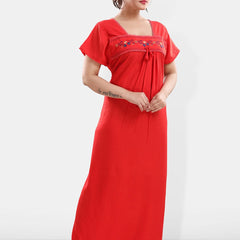 Be You Floral Embroidered Maxi Nightdress