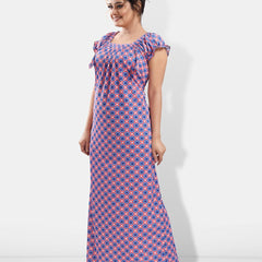 Be You Floral Printed Satin Maxi Nightdress