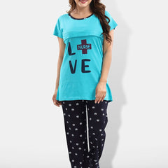 Be You Typography Printed Maternity Night Suit