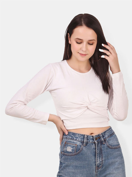Be You Twisted Cotton Crop Top