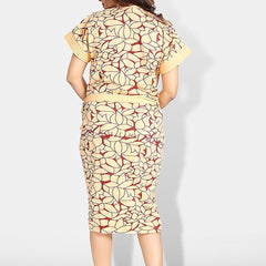Be You Women Printed Cotton Anti-bacterial Super Soft Bath Robe With Belt