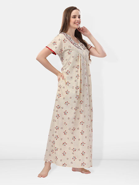 Be You Floral Printed Maxi Nightdress