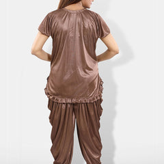 Be You Pack of 2 Square Neck Satin Night suit