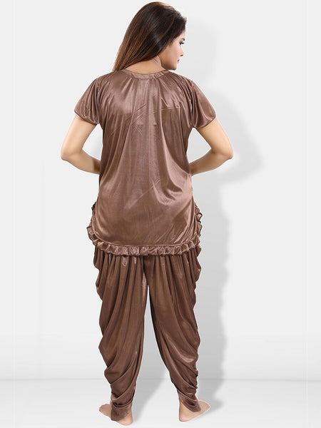 Be You Pack of 2 Square Neck Satin Night suit