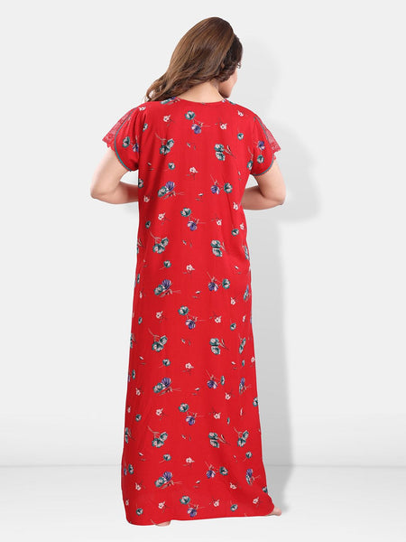 Be You Floral Printed Maxi Feeding & Maternity Nightdress