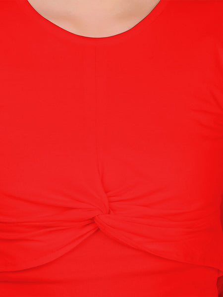 Be You Twisted Cotton Crop Top