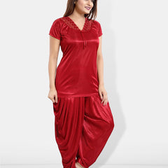 Be You 6 Pieces Satin Maxi Nightdress