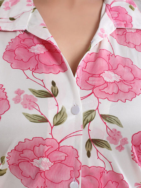 Be You Women Floral Printed Night suit