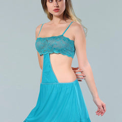 Be You Turquoise Blue Net Baby Doll