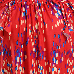 Be You Polka Dots Printed Satin Maxi Nightdress
