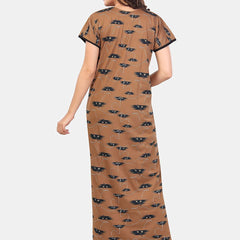 Be You Abstract Printed Maternity Nightdress