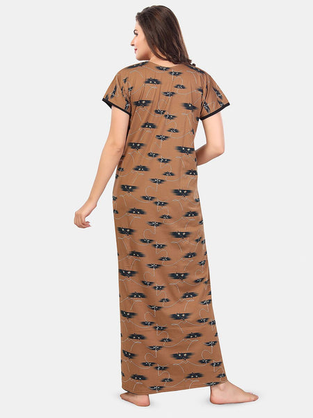 Be You Abstract Printed Maternity Nightdress