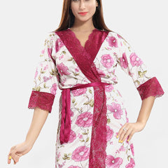 Be You Printed V-Neck Wrap Nightdress