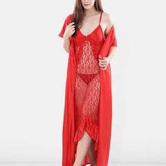 Be You Satin Wrap Nightdress With Robe