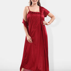 Be You Satin Maxi Nightdress With Robe