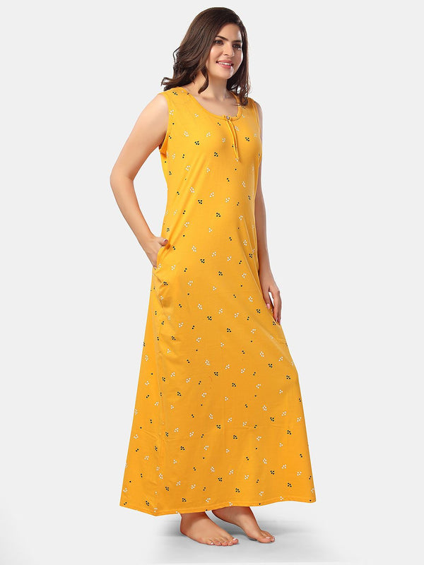 Be You Geometric Printed Maxi Nightdress