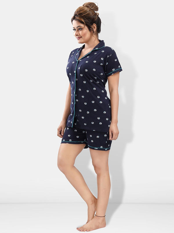 Be You Pack Of 2 Conversational Printed Night Suit