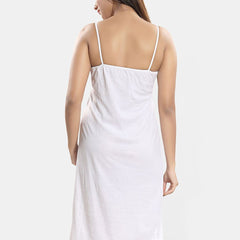Be You Women Shoulder Straps Lace Pure Cotton Nightdress
