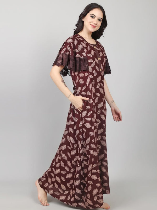 Be You Printed Maxi Nightdress