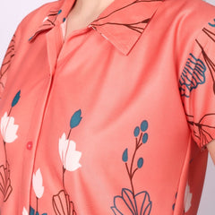 Be You Women Floral Printed Top & Pyjama Night suit