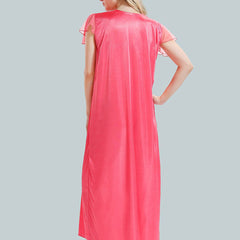 Be You V-Neck Satin Nightdress With Robe