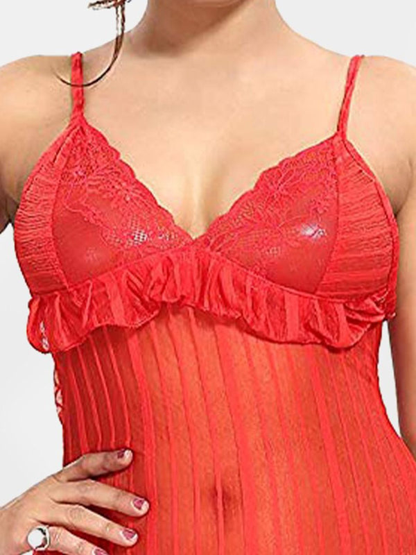 Be You Self Design Net Baby Doll With Brief