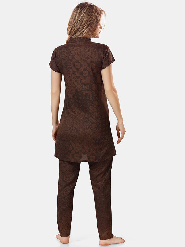 Be You Ethnic Motifs Printed Night Suit