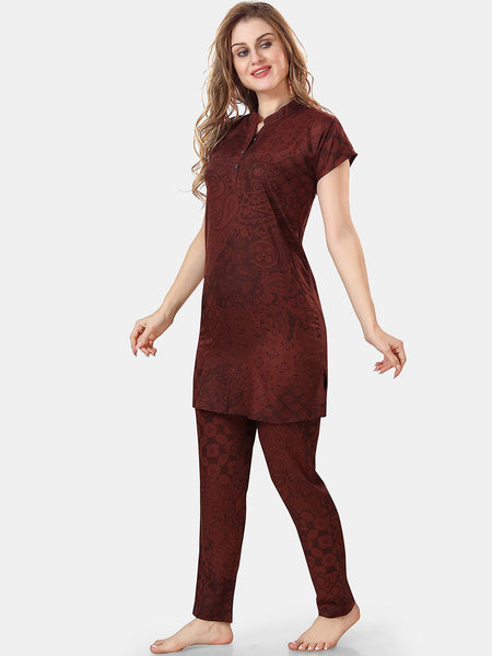 Be You Ethnic Motifs Printed Night Suit