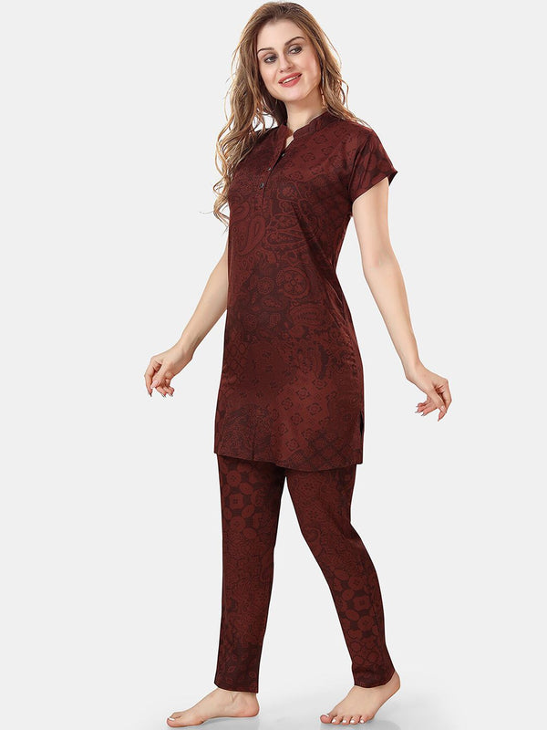 Be You Ethnic Motifs Printed Night Suit