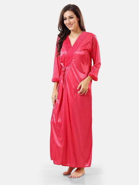 Be You Self Design Nightdress With Robe
