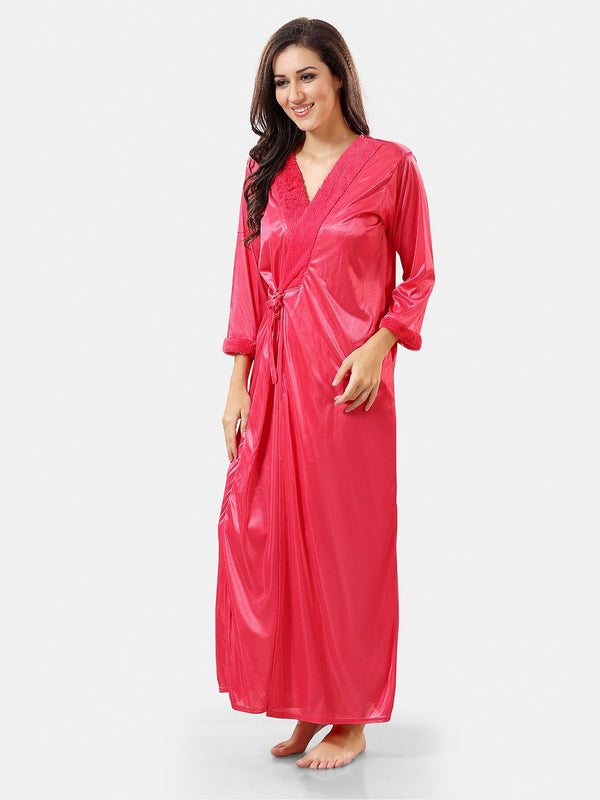 Be You Self Design Nightdress With Robe