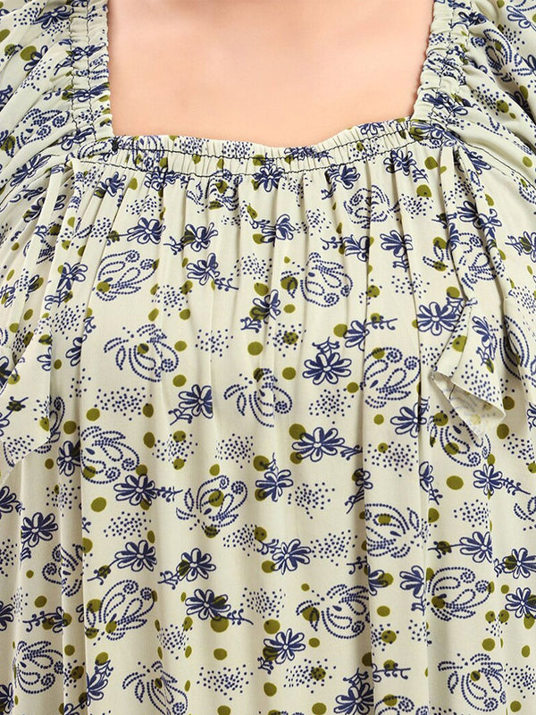 Be You Floral Printed Satin Maxi Nightdress