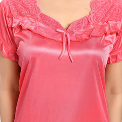 Be You V-Neck Satin Maxi Sweat Nightdress