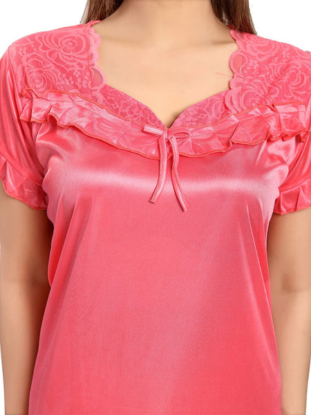 Be You V-Neck Satin Maxi Sweat Nightdress