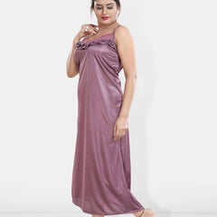 Be You Maxi Satin Wrap Nightdress With Robe