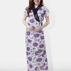Be You Printed Maxi Nightdress With Lingerie Set