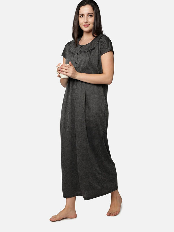 Be You Striped Maternity Maxi Nightdress