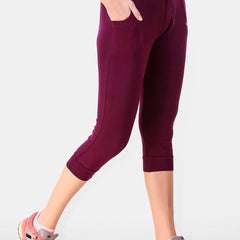 Be You Women Solid Slim-Fit Ankle-Length Sports Tights