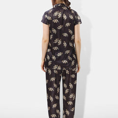 Be You Printed Satin Shirt & Pyjama