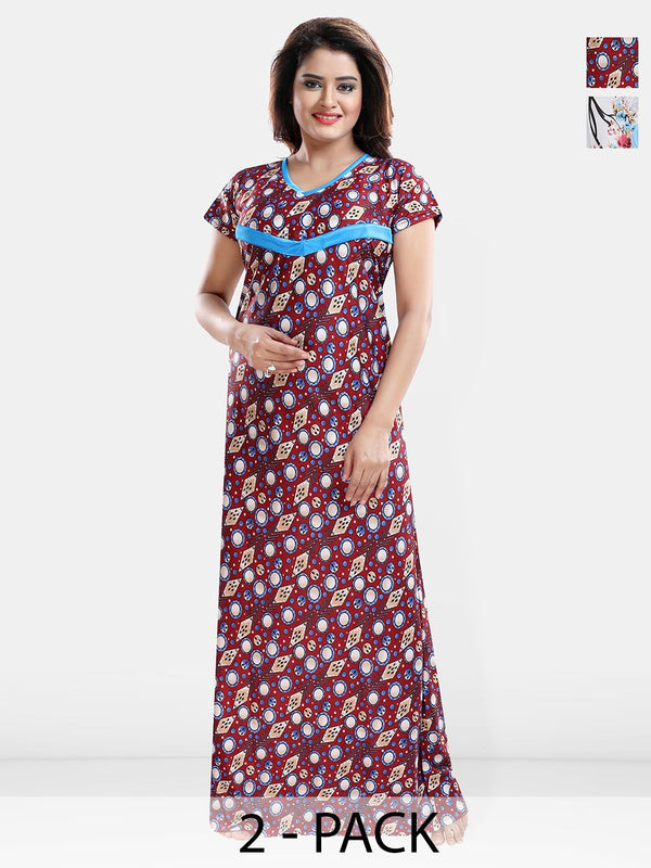 Be You Printed Maxi Nightdress